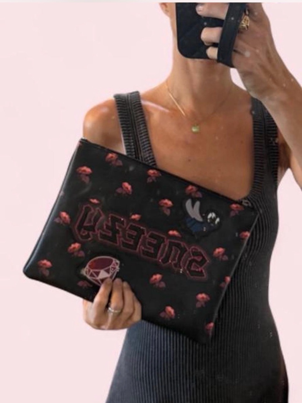 LARGE Coach Disney Snow White Sneezy Pouch
